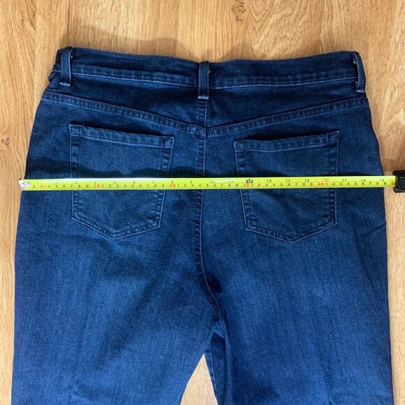 Gloria Vanderbilt Amanda Womens Jeans Size 12 Short Dark Blue Denim Stretch - Picture 8 of 9